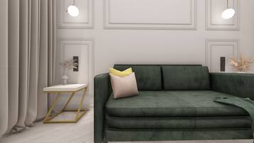 Dobbeltrom – superior | Sengetøy av topp kvalitet, memory foam-senger og safe på rommet