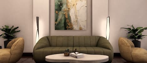 Siddeområde i lobbyen