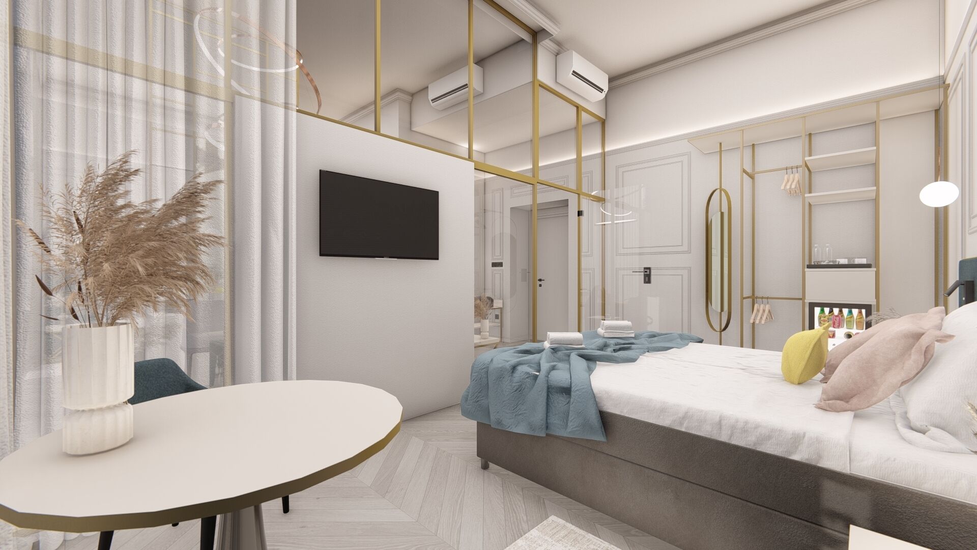 Suite – deluxe | Sengetøy av topp kvalitet, memory foam-senger og safe på rommet