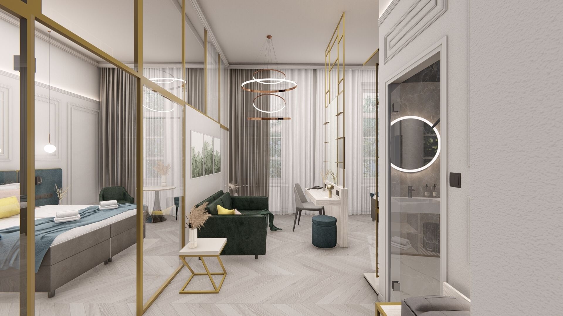 Deluxe Suite | Peralatan tempat tidur premium, busa memori, peti besi dalam bilik 