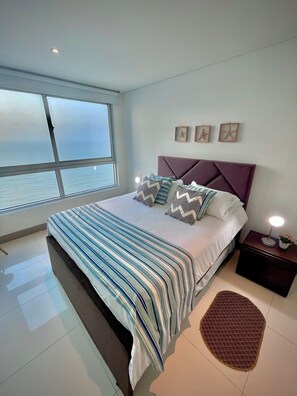 2 bedrooms, iron/ironing board, Internet, bed sheets - Apartment Sea View Cartagena 21 (Cartagena de Indias)