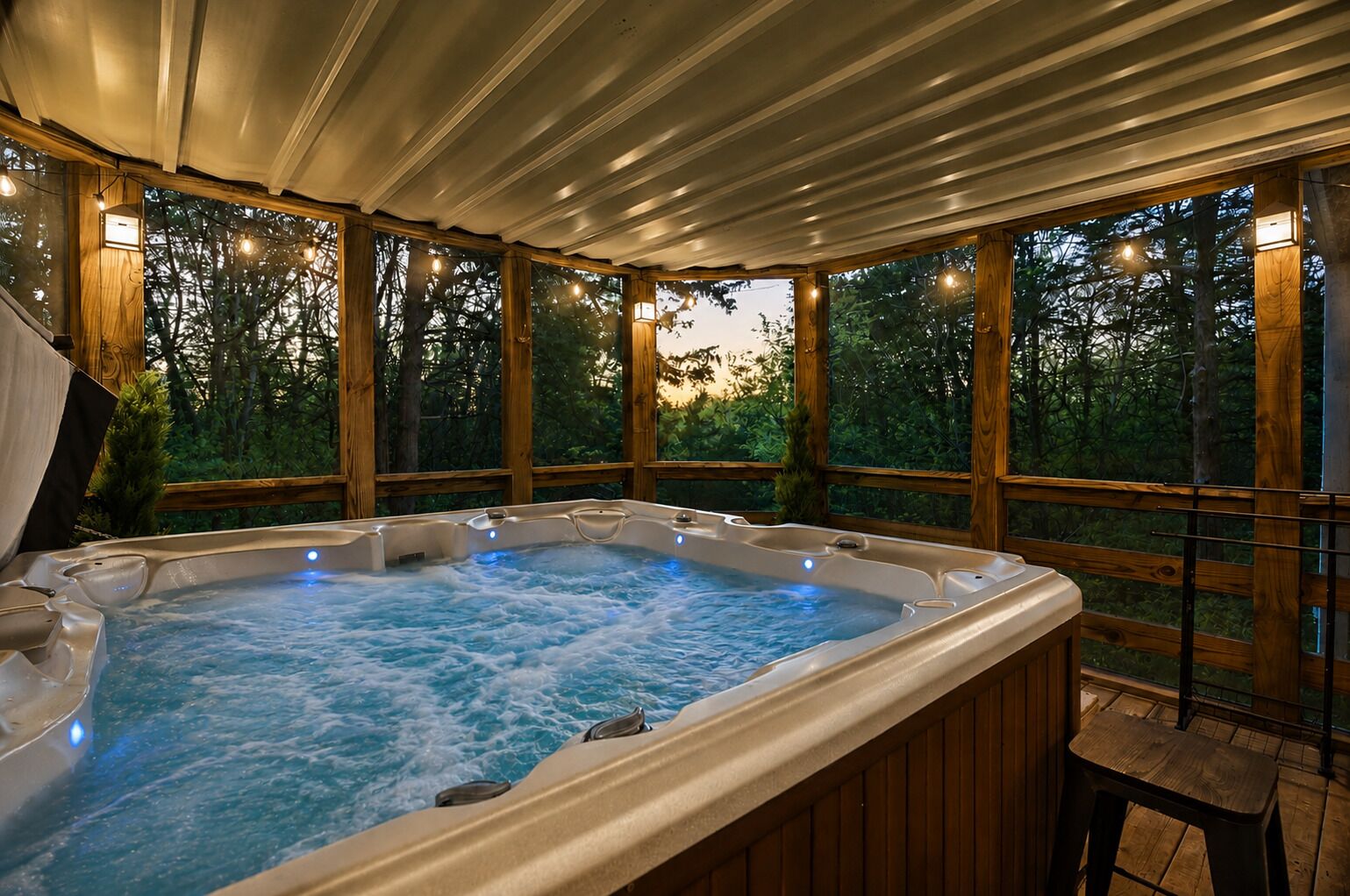 Bañera de hidromasaje interior
