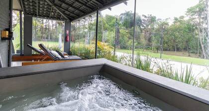 Aconchego Casa 01 Ofur Lareira e Sala de Cinema