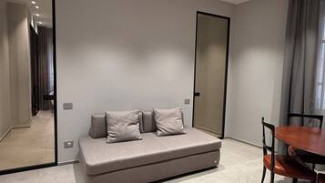 Luxury Apartment, City View | Living area