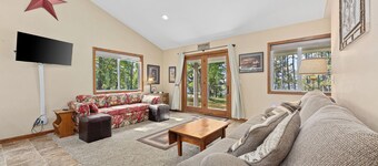 Modern Lakefront Home in Sugar Camp, Cedar Sauna + 1/8 mi to Snowmobile Trails