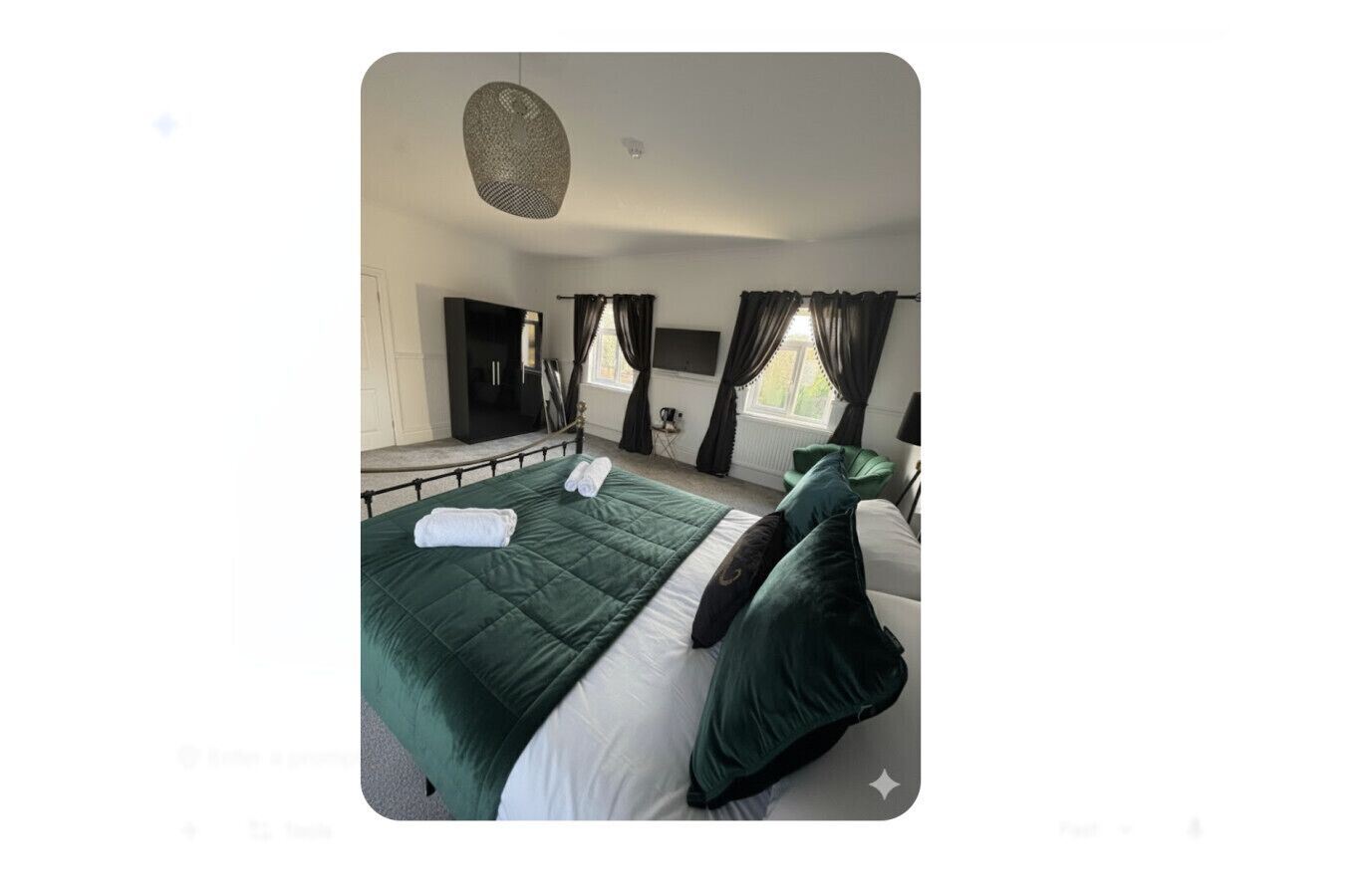 1 soverom, skrivebord og wi-fi