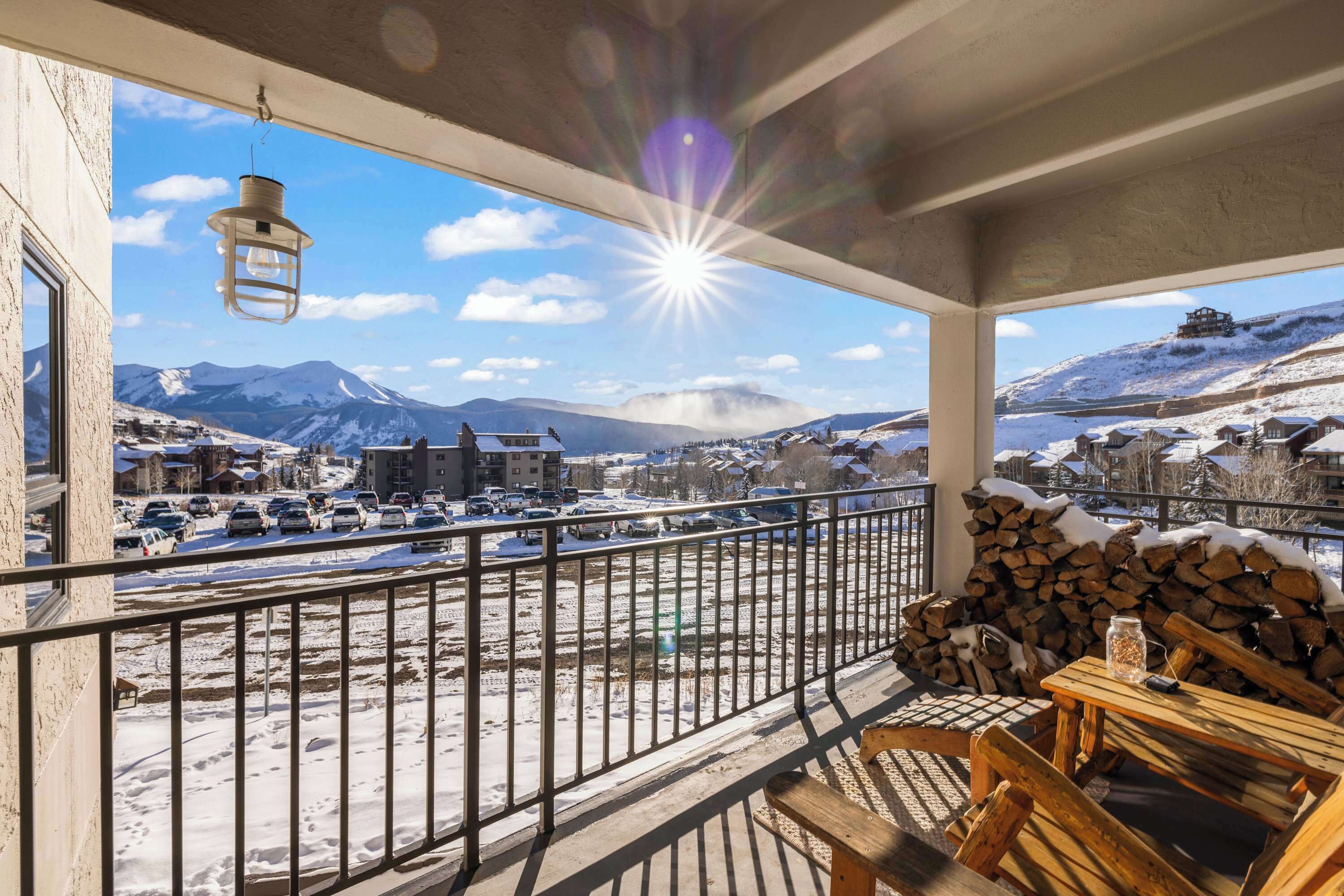 屋外ダイニングエリア