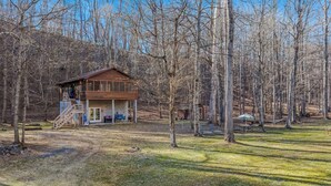 Exterior - Khan River Cabin - Riverfront | Wifi | Firepit | Wood Stove | Screen Porch (Great Cacapon)