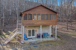 Exterior - Khan River Cabin - Riverfront | Wifi | Firepit | Wood Stove | Screen Porch (Great Cacapon)