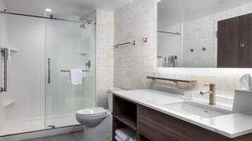 Free toiletries, hair dryer