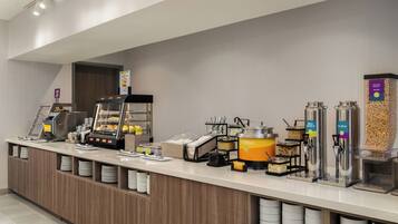 Free daily buffet breakfast