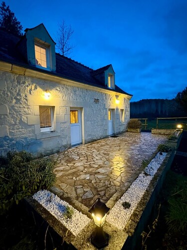 La Bergerie des vignes" country house shared with sheep.