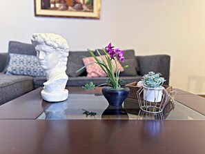 舒適單棟房屋, 露台, 庭園景 | 客廳