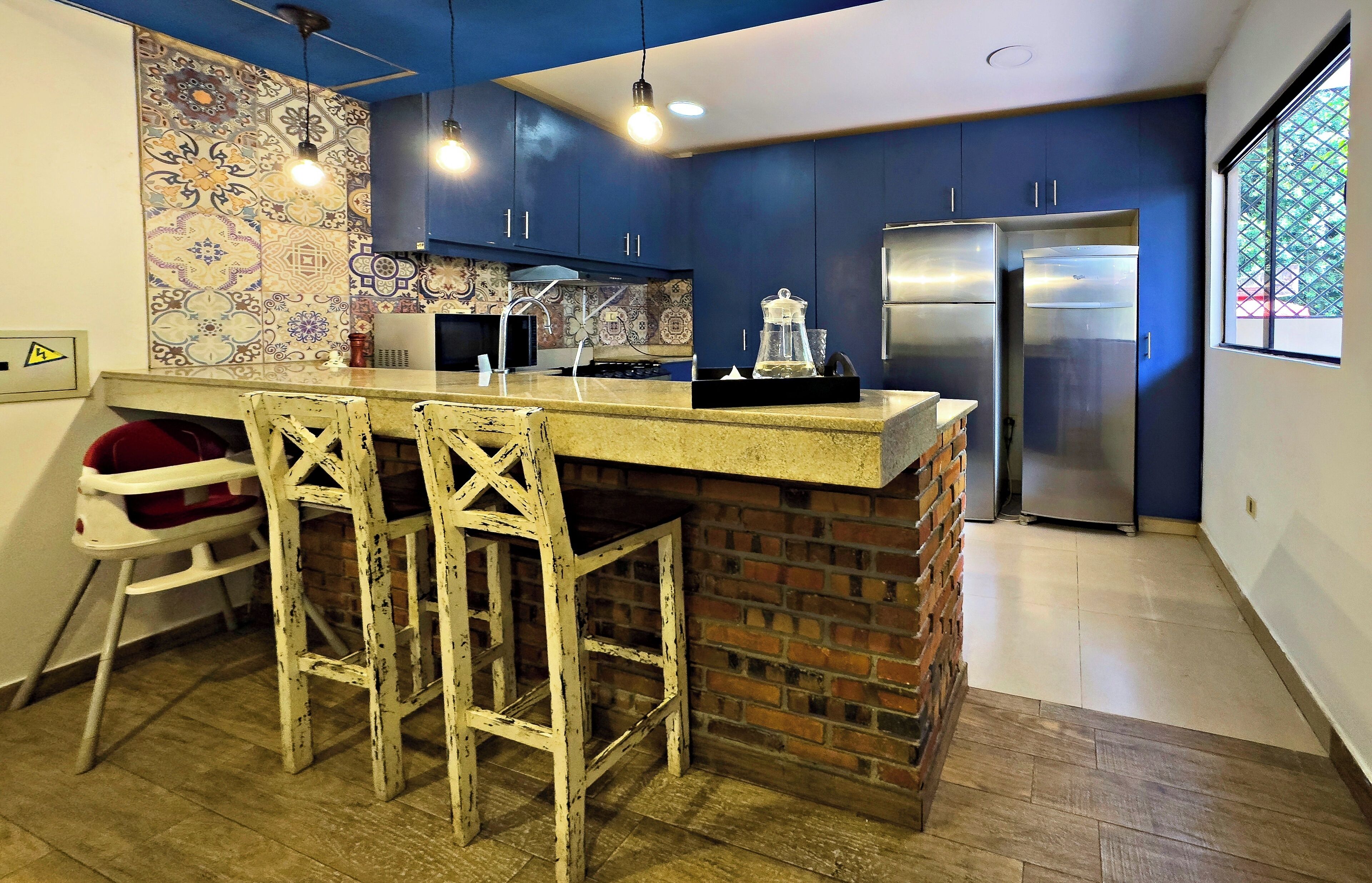 Comfort-talo, parveke, näköala pihalle | Yksityinen keittiö