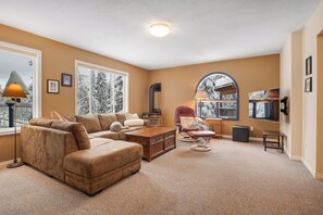 TV, fireplace, DVD player