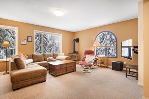 TV, fireplace, DVD player