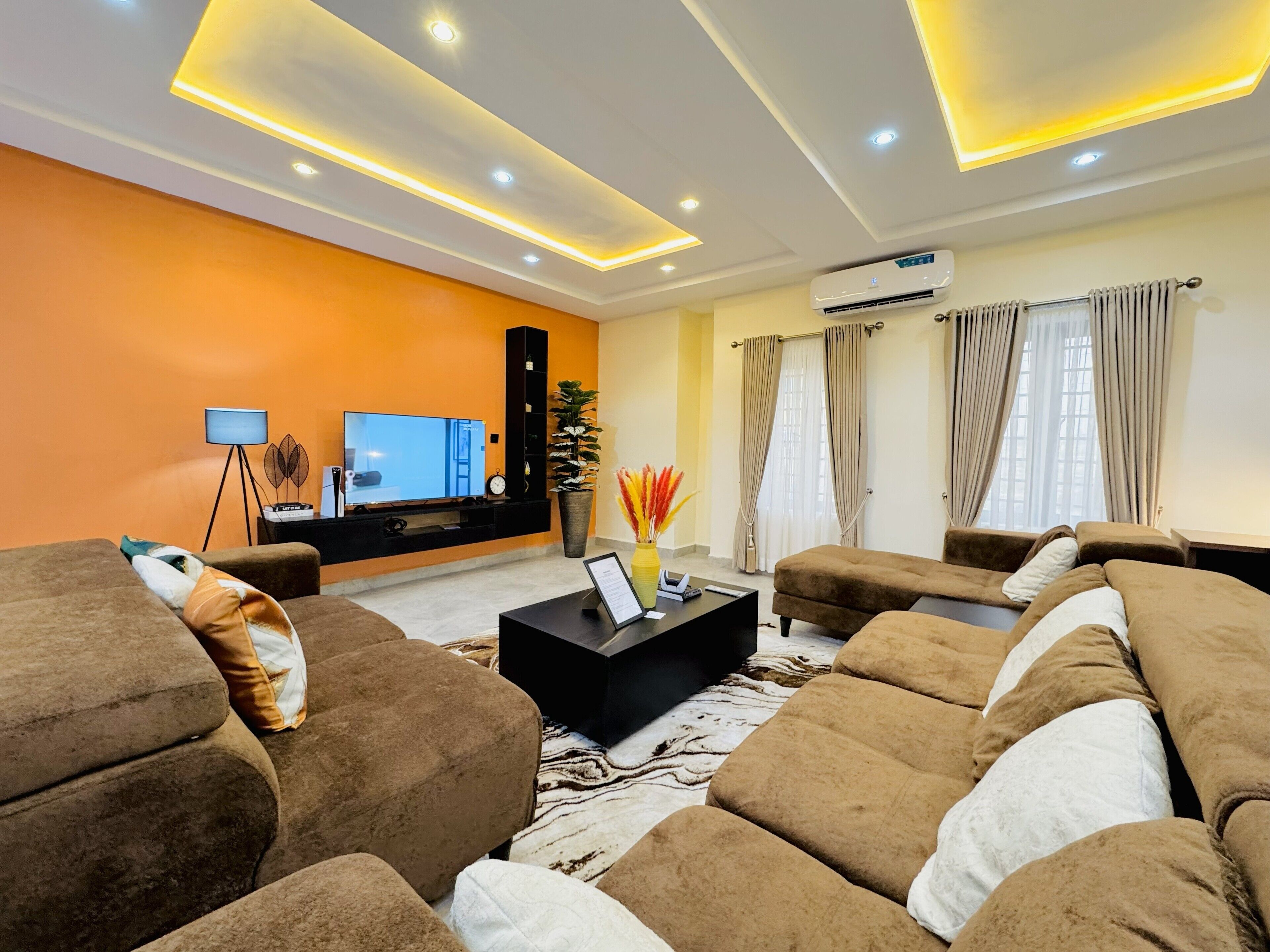 Appartement Deluxe, balcon | Coin séjour