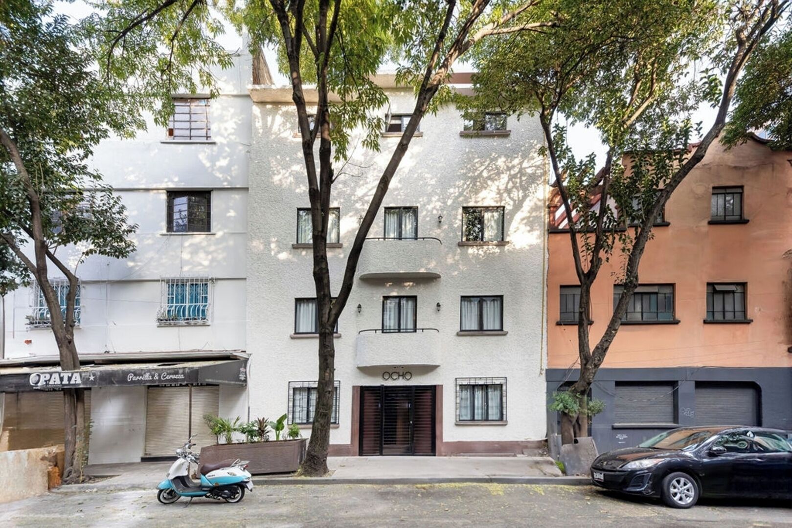 Fassade der Unterkunft