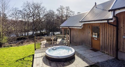 Beautiful river fronted house with private hot tub