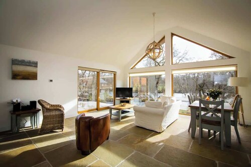 Beautiful river fronted house with private hot tub