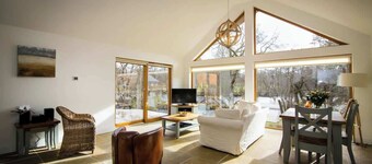 Beautiful river fronted house with private hot tub