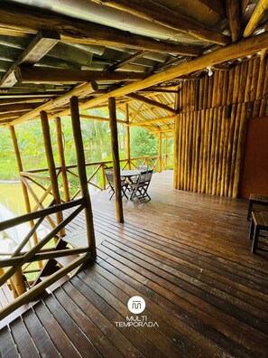 Premium Cottage, Pool Access, Pool View | Outdoor dining - Sitios do Zizo Angelina - Angelina/sc (Angelina)