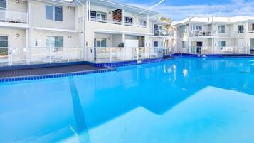 Una piscina riscaldata