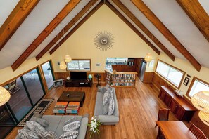 Maison, vue partielle sur l'océan | Espace de travail pour ordinateur portable, rideaux occultants