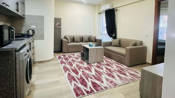 Chalet, 1 habitación, con acceso para personas discapacitadas, para fumadores | Área de sala de estar