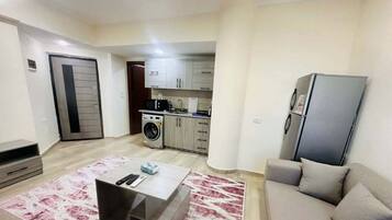 Chalet, 1 Bedroom, Accessible, Smoking | Living area