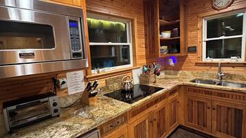 Microwave, oven, stovetop, dishwasher