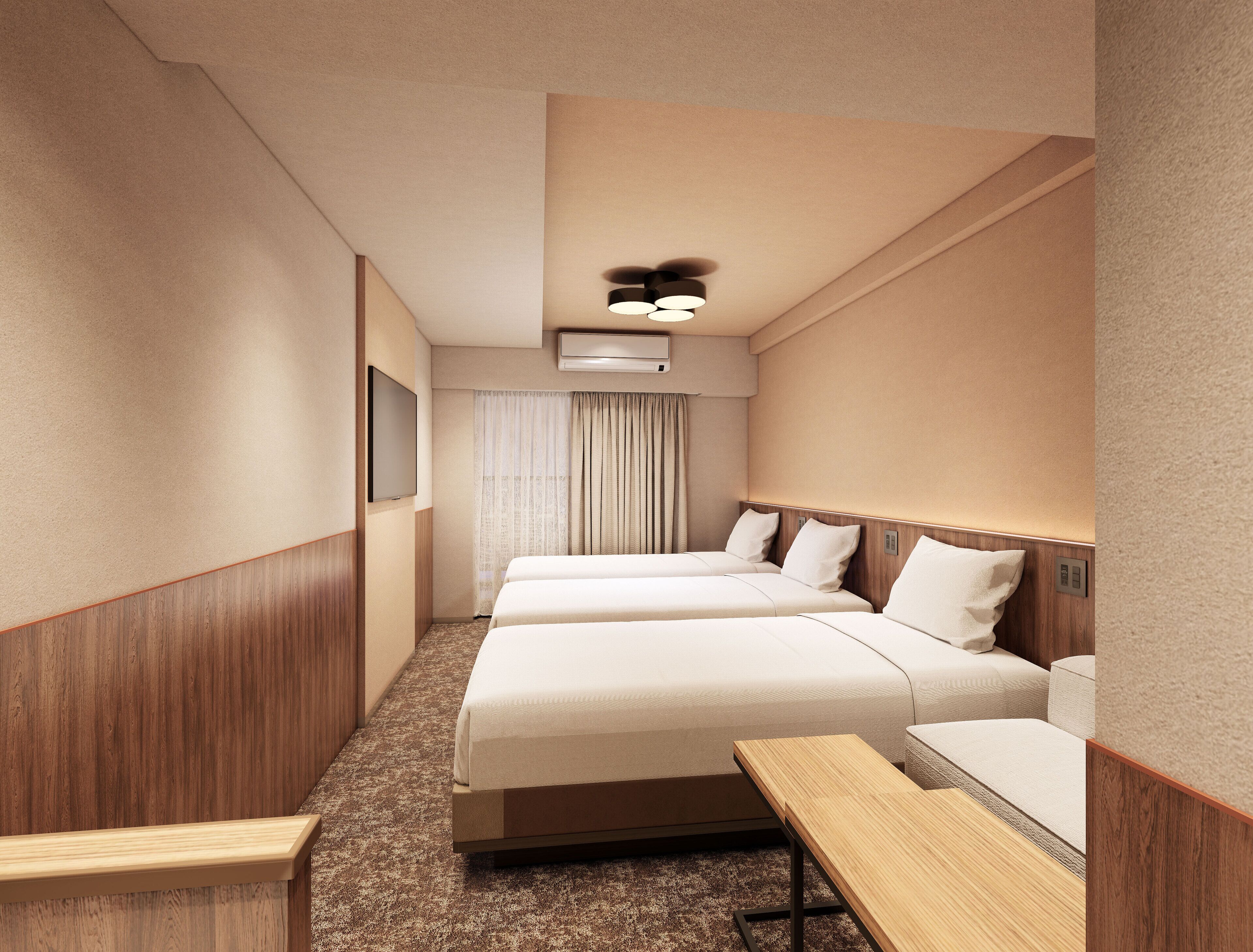 Standard Triple Room, 3 Twin Beds, Non Smoking | Desk, free WiFi