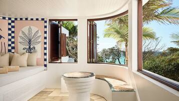 Penthouse, balkon, pemandangan samudra | Interior