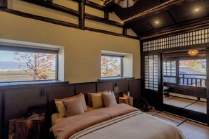 ラグジュアリー ヴィラ マウンテンビュー | デスク、ノートパソコン用作業スペース、遮光カーテン、WiFi (無料)