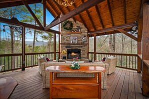Property grounds - Three Loves Cabin - Mountain View | Hot Tub | Pet Friendly | Firepit (Cherry Log)
