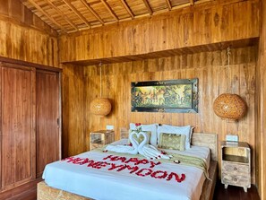 Deluxe-Bungalow, Balkon, Gartenblick