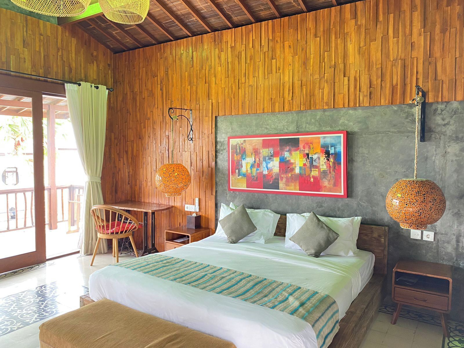 奢华平房, 1 张特大床, 花园景观 | 客房内保险箱、熨斗/熨板、免费 WiFi