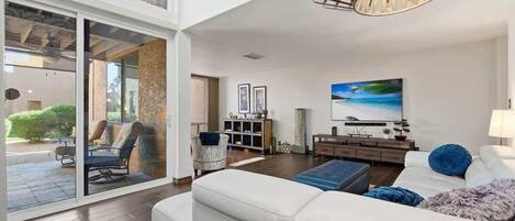 Smart TV, fireplace, offices