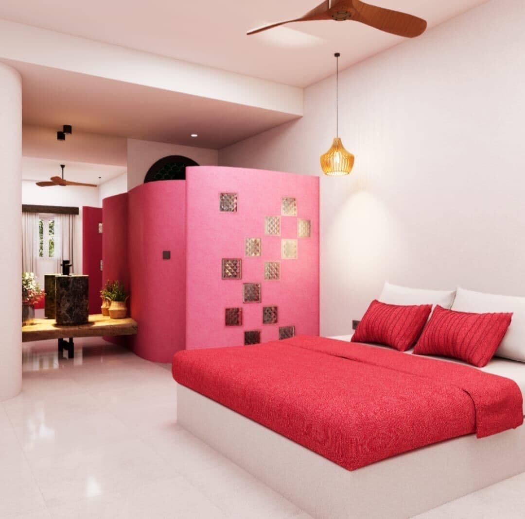 豪華雙人房, 泳池景觀 | 高級寢具、記憶床墊、客房內保險箱、遮光布/窗簾