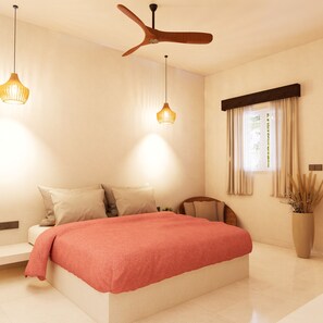 豪華雙人房, 泳池景觀 | 高級寢具、記憶床墊、客房內保險箱、遮光布/窗簾