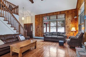 Televisión, chimenea