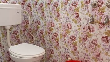 Dusch, bidé och handdukar