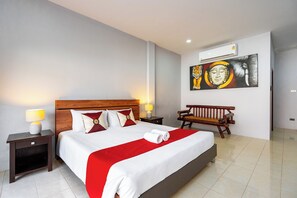 Departamento Deluxe, 1 cama matrimonial, vista a la alberca | Wifi gratis 