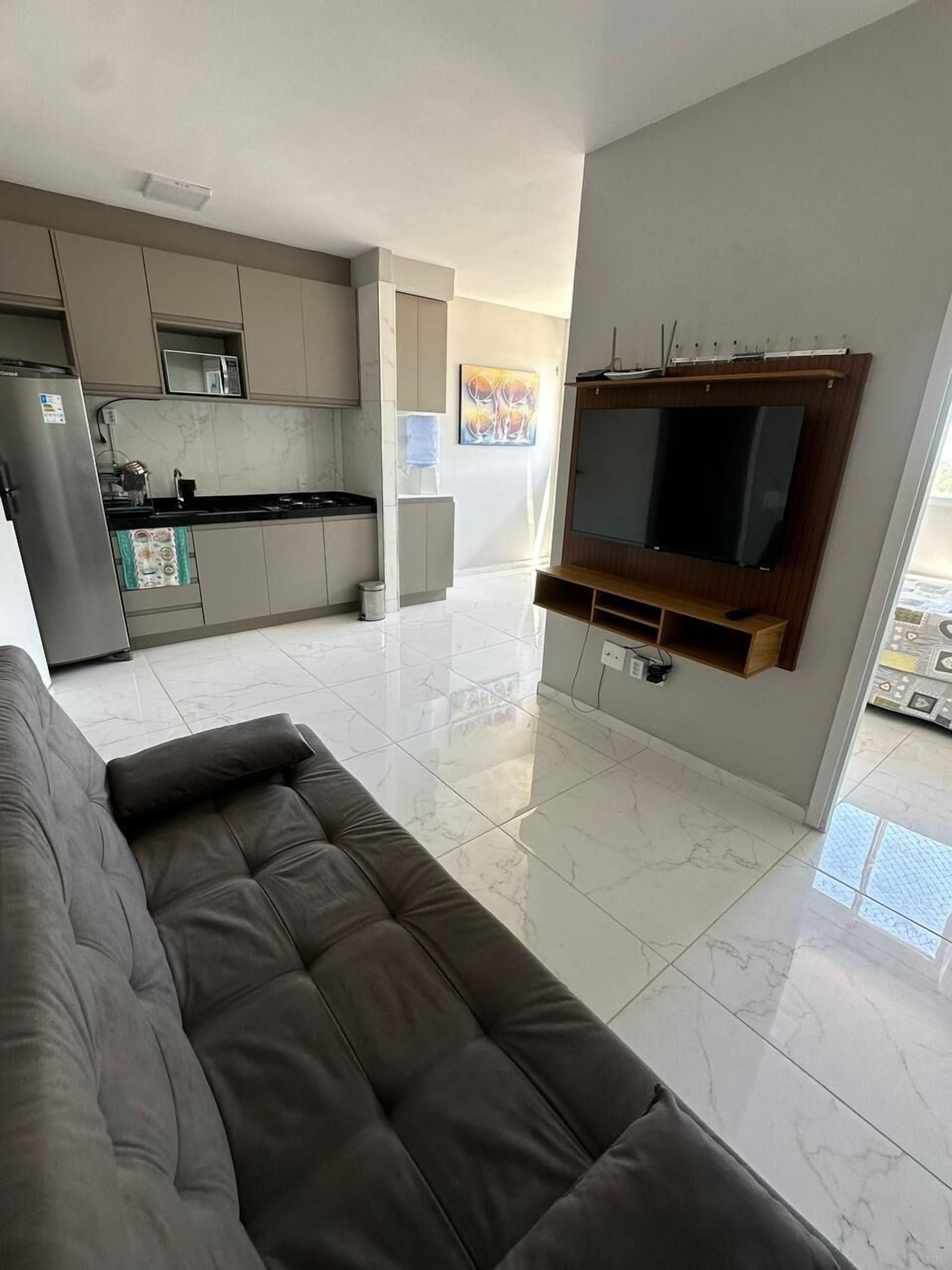 Family Apartment, Patio, Sea View | Living area | 43-inch Smart TV with digital channels, Netflix, Hulu