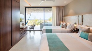 1 Schlafzimmer, Zimmersafe, Schreibtisch, Bügeleisen/Bügelbrett