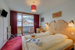 Bed - Hotel Relais Alpin Twin Room & Balcony5 233, Les Mosses, Switzerland (Les Mosses)