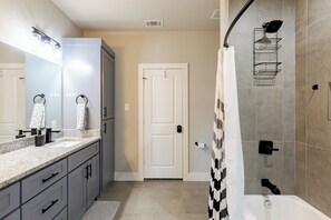 Towels, soap, toilet paper