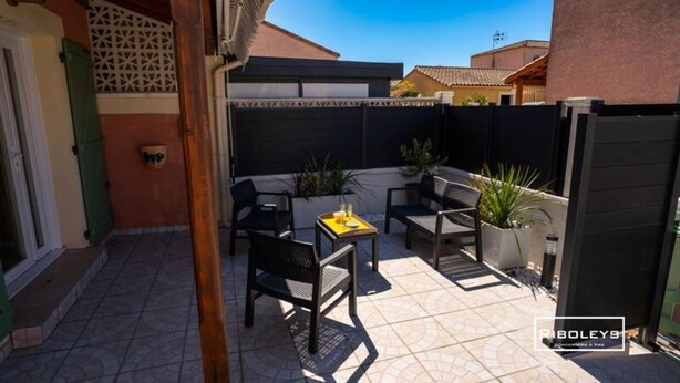 Terrace/patio - Holiday Home Near La Mer for 6 People (Vias)