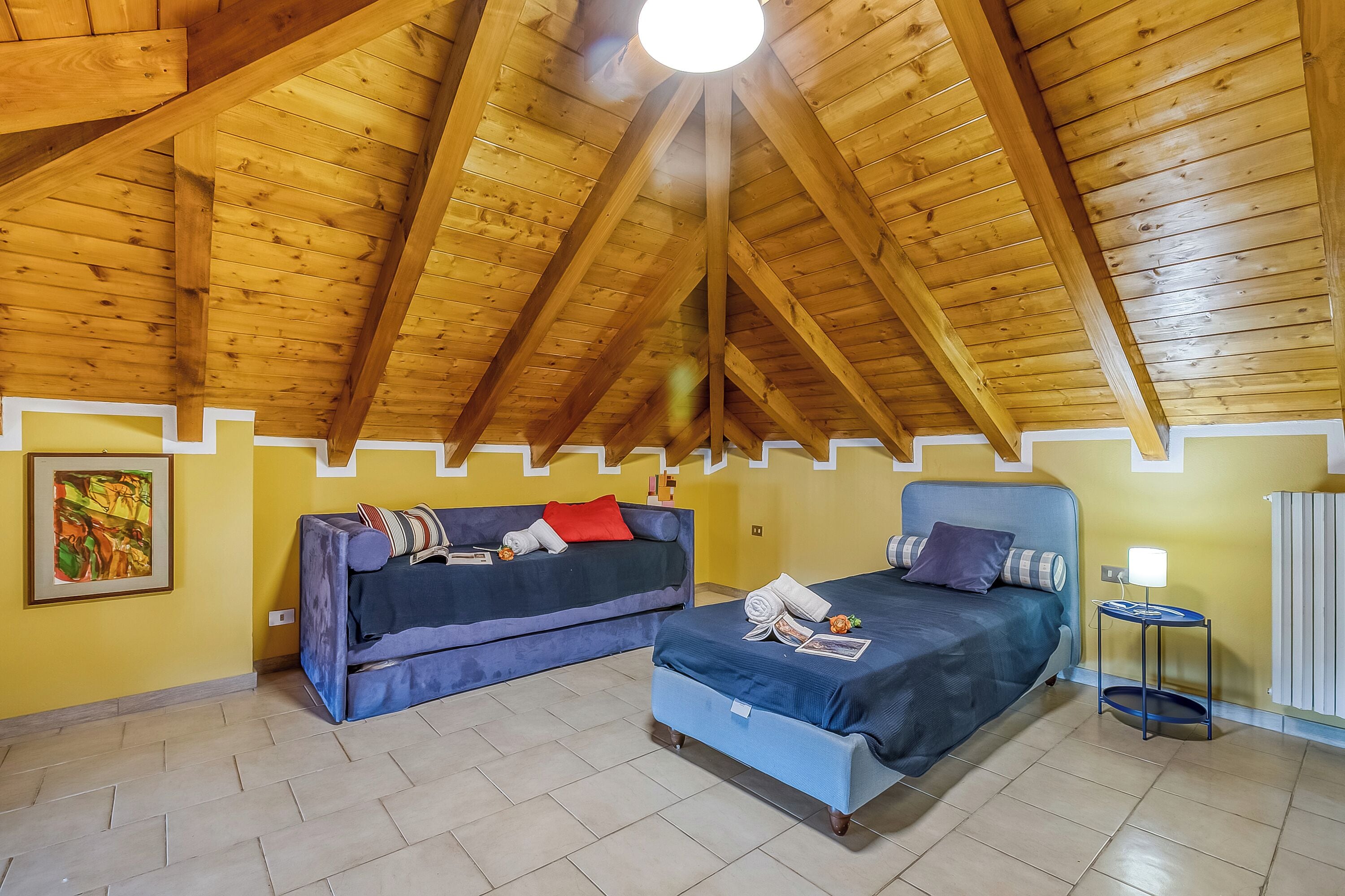 Family Villa, Multiple Bedrooms, 2 Bathrooms (Villino Maria private garden&relax) | Living area | 21-inch Smart TV with cable channels