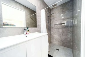 Shower, hair dryer